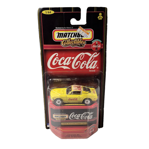 Vintage Matchbox Collectibles Coca Cola 1968 Mustang Cobra Jet 1:64 Diecast - Picture 1 of 9